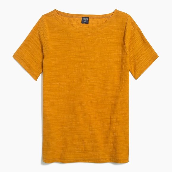 *3/$25* NWT! J. Crew Crinkle Open Neck Tee Size Small - Picture 1 of 9